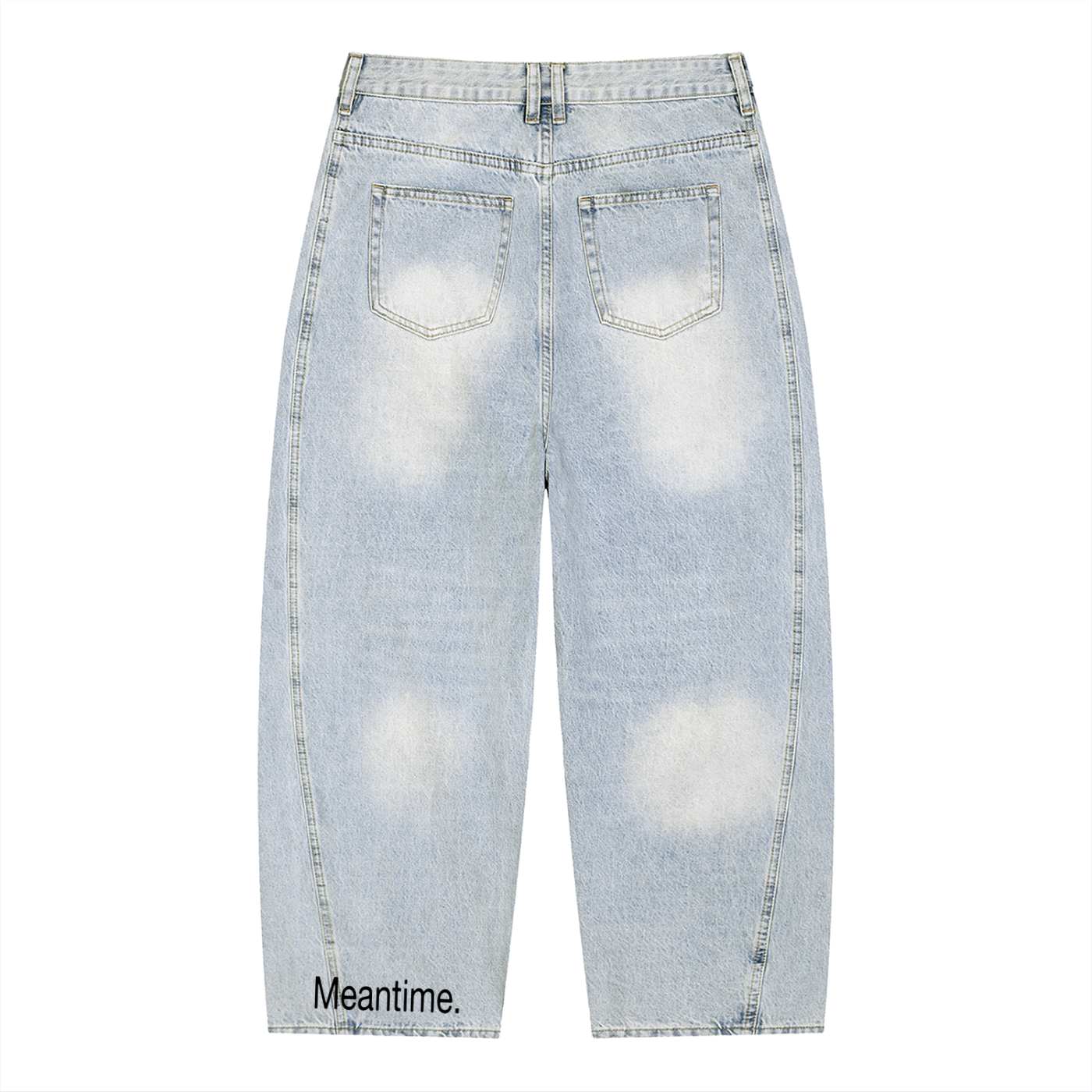 Men's Vintage Wash Sunfade Barrel Leg Jeans