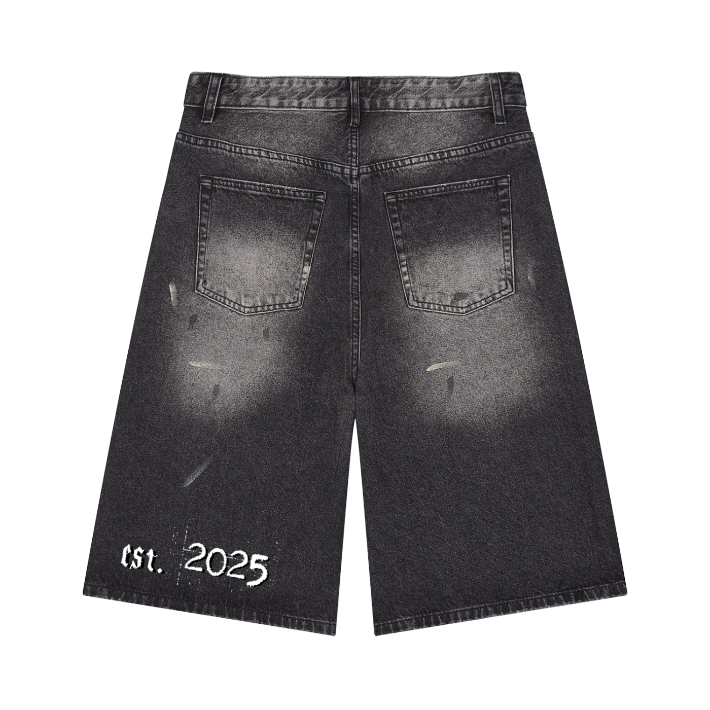 Men’s Wash Wide Leg Denim Shorts